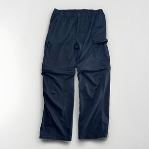 Y2K Mountain Ridge Cargo Jogger Pants Zip Off Tech Utility Men Sz 40 Black